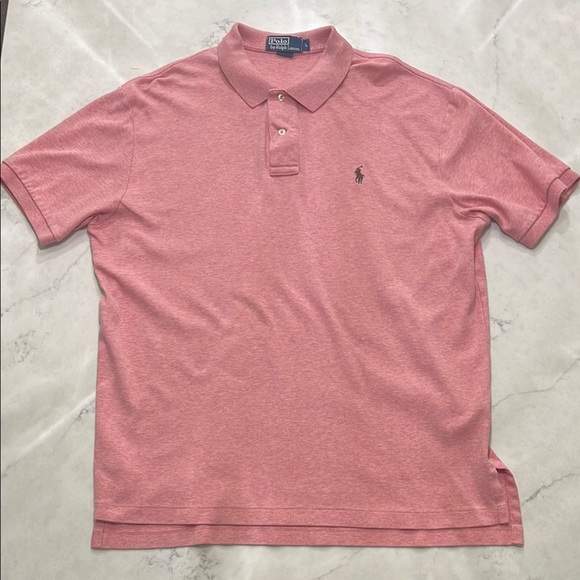 Polo by Ralph Lauren Men's Pink Polo Shirt - Picture 1 of 6